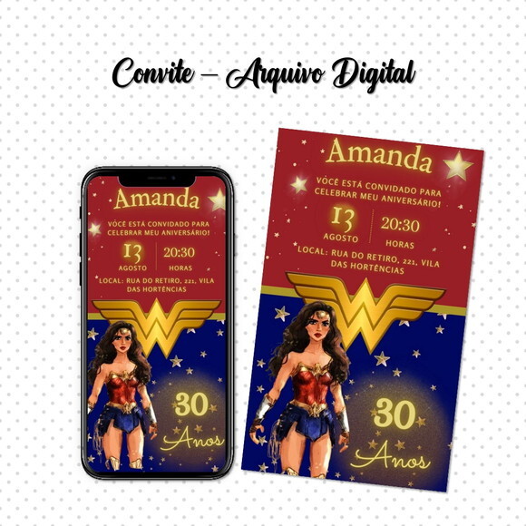 Convite Digita Mulher Maravilha 07