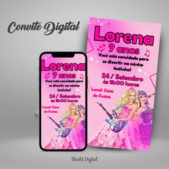 Convite Digital Barbie 03