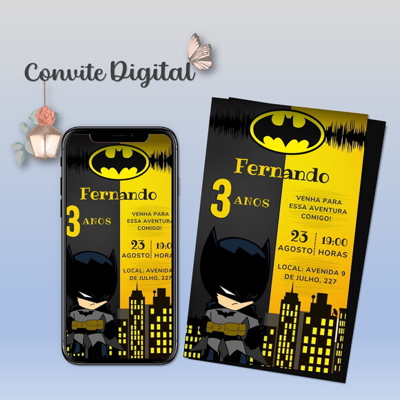 Convite Digital Batman 02