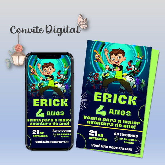 Convite Digital Ben 10 03