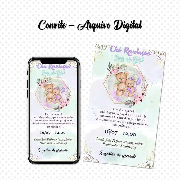 Convite Digital Chá Revelação 02