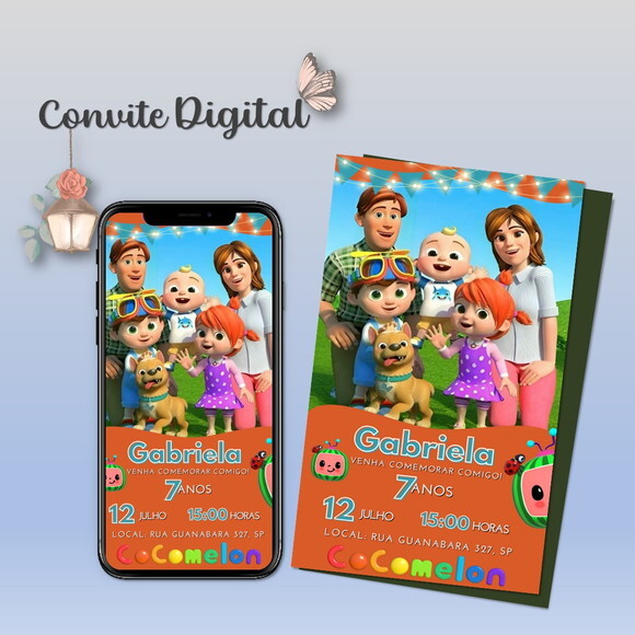 Convite Digital Cocomelon 03