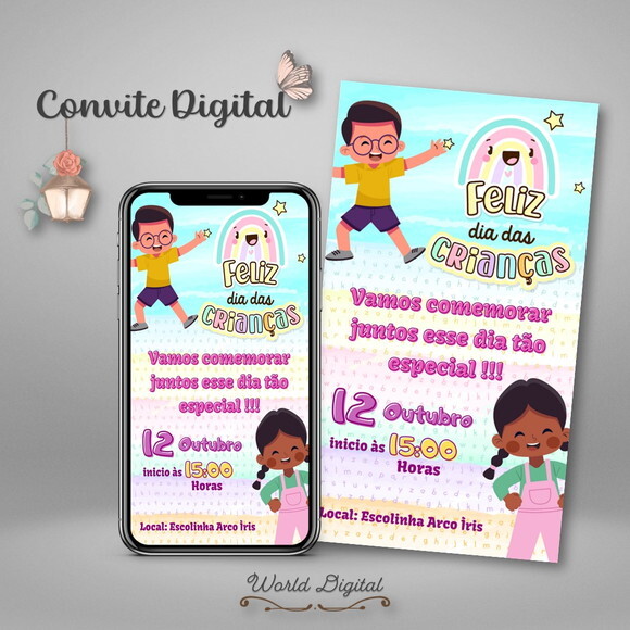 Convite Digital Dia das Crianças