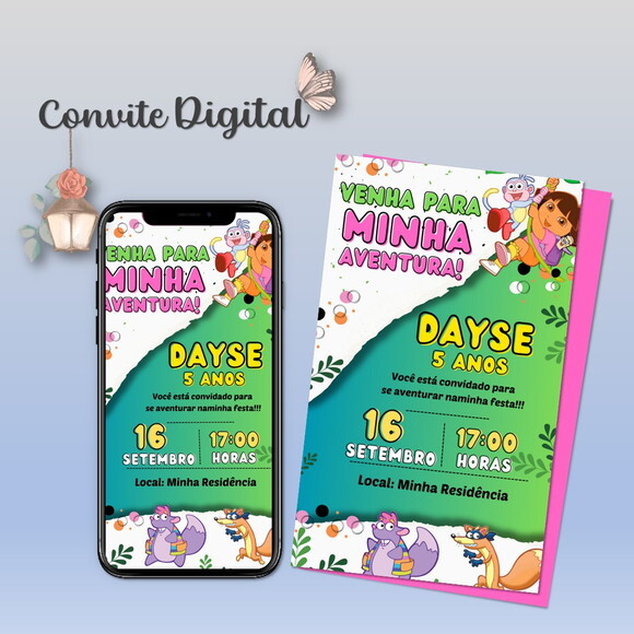 Convite Digital Dora Aventureira 03