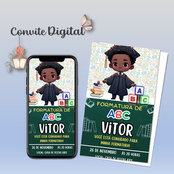 Convite Digital Formatura Infantil 03