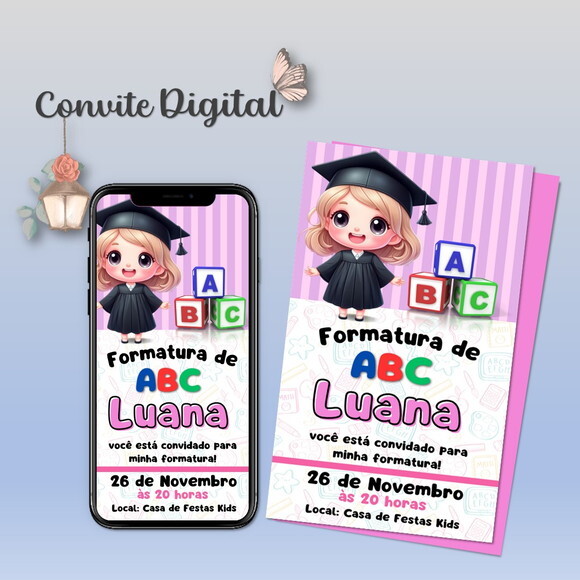 Convite Digital Formatura Infantil 02