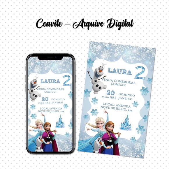 Convite Digital Frozen 04