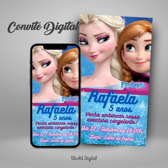 Convite Digital Frozen 03