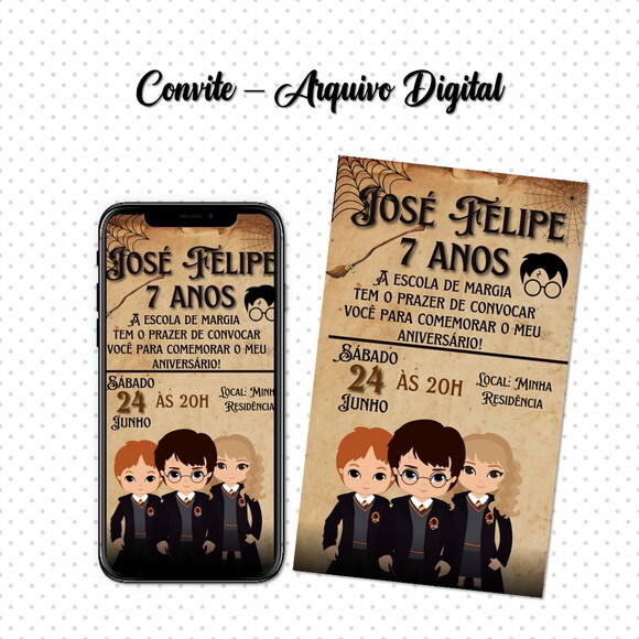 Convite Digital Harry Potter 02