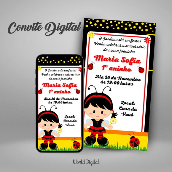 Convite Digital Joaninha 01