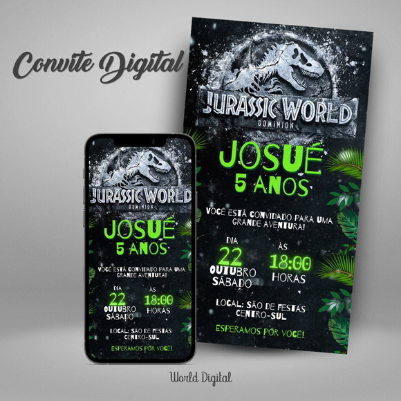 Convite Digital Jurassic World 01