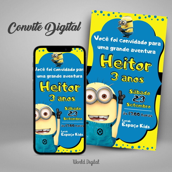 Convite Digital Minions 02