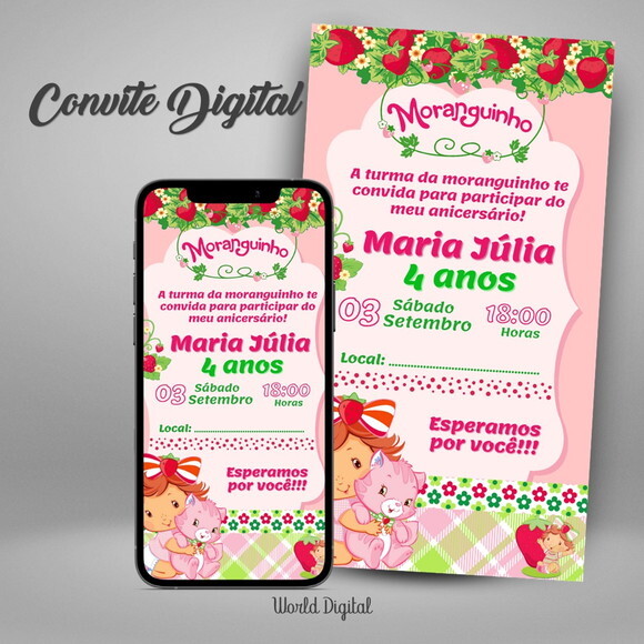 Convite Digital Moranguinho 01