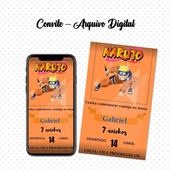 Convite Digital Naruto 04