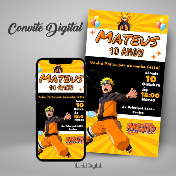 Convite Digital Naruto 01