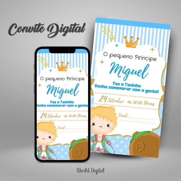 Convite Digital o Pequeno Príncipe 01