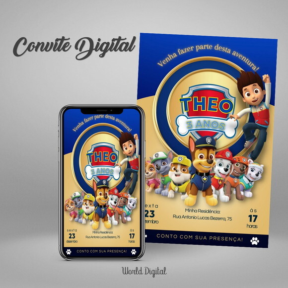 Convite Digital Patrulha Canina 02