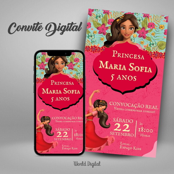 Convite Digital Princesa Elena 01