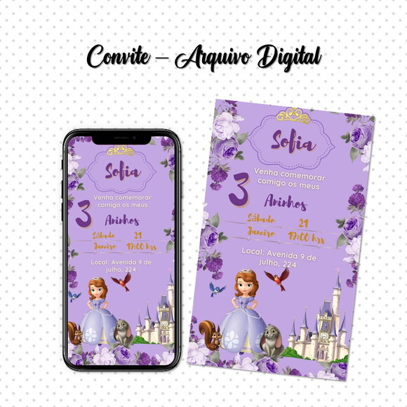 Convite Digital Princesa Sofia 04