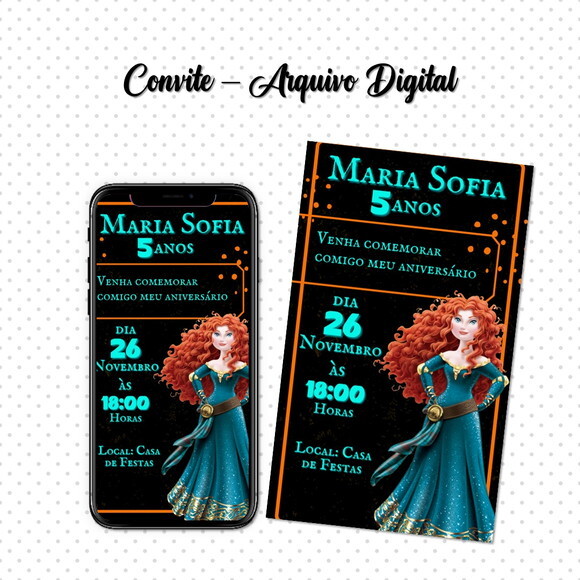 Convite Digital Princesa Merida 06