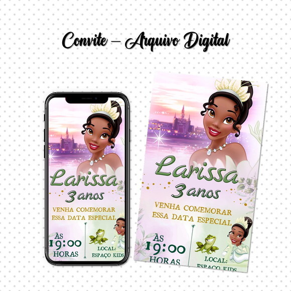 Convite Digital Princesa Tiana 02