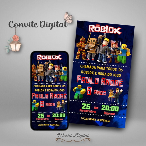 Convite Digital Roblox