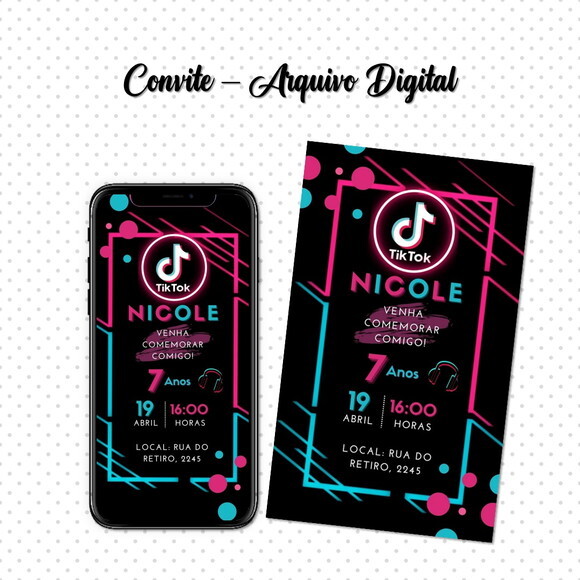 Convite Digital Tiktok