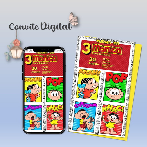 Convite Digital Turma da Mônica 03