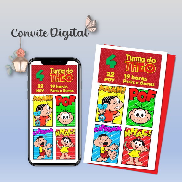 Convite Digital Turma da Mônica 06