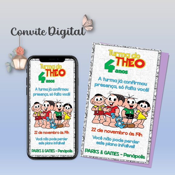 Convite Digital Turma da Mônica 17