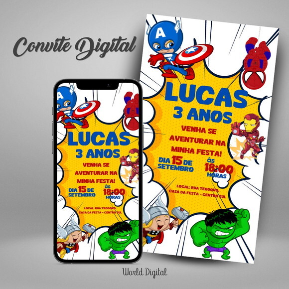 Convite Digital Vingadores 02