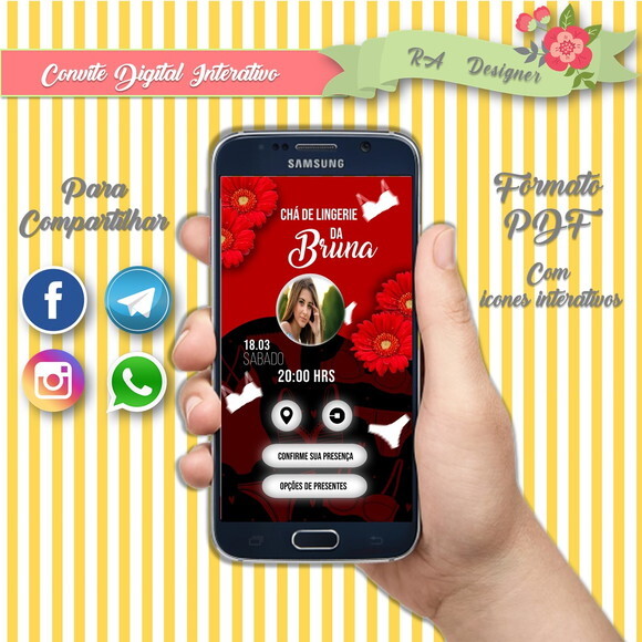 Convite Interativo Adulto Feminino