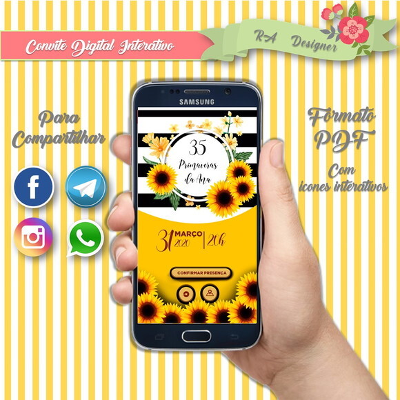 Convite Interativo Adulto Feminino