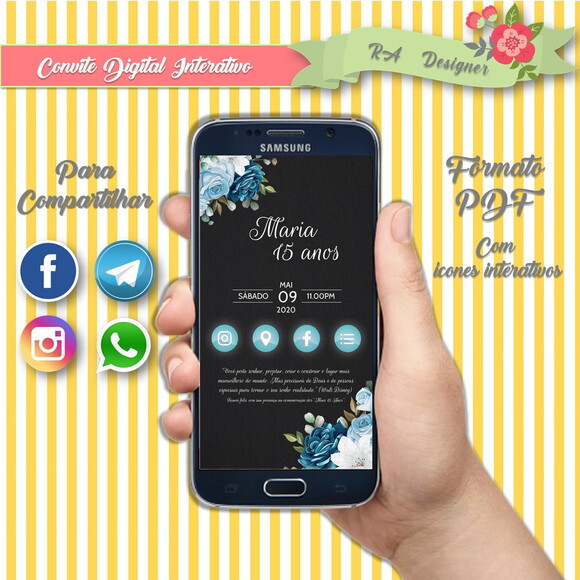 Convite Interativo Adulto Feminino