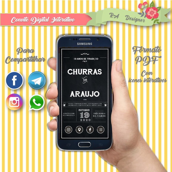 Convite Interativo Churrasco