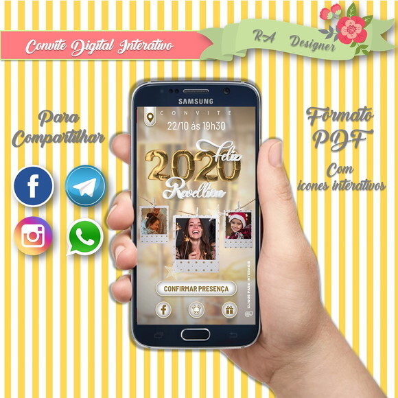 Convite Interativo Reveillon