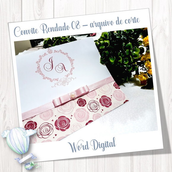 Convite Rendado - Arquivo de Corte Studio 08