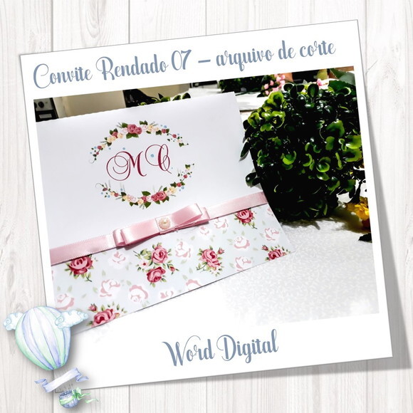 Convite Rendado - Arquivo de Corte Studio 07