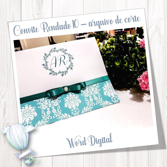 Convite Rendado - Arquivo de Corte Studio 10