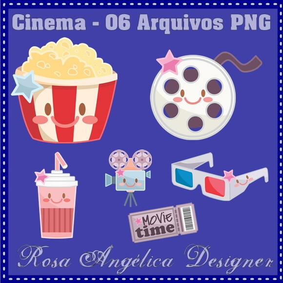 Kit Arquivo Digital em PNG Cinema