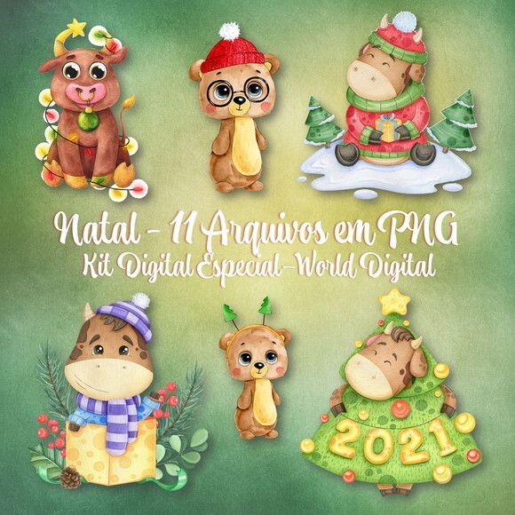 Kit Arquivo Digital em PNG Especial Natal