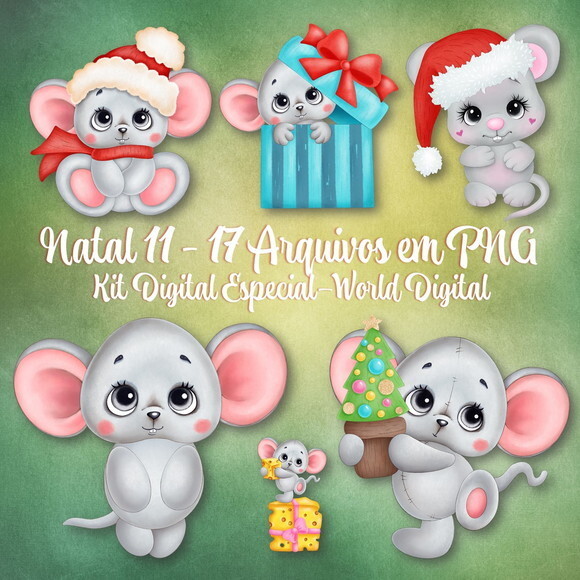Kit Arquivo Digital em PNG Especial Natal 11