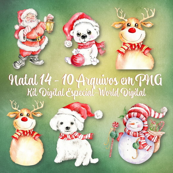 Kit Arquivo Digital em PNG Especial Natal 14