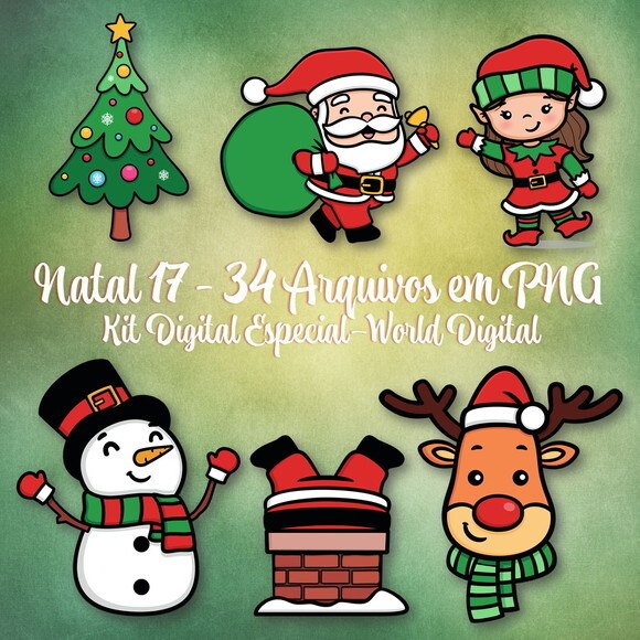 Kit Arquivo Digital em PNG Especial Natal 17