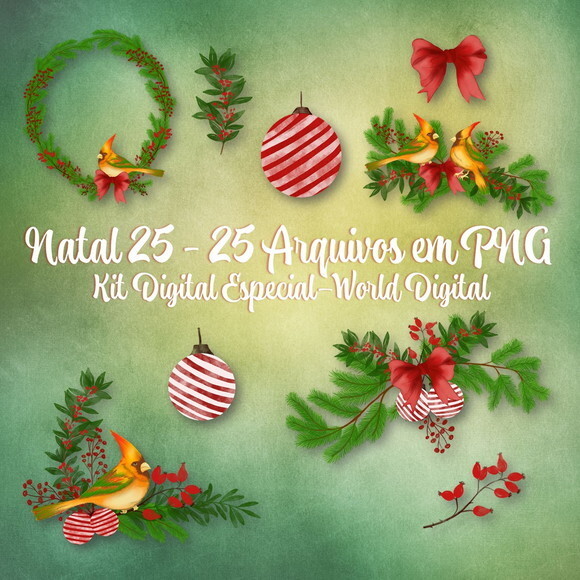 Kit Arquivo Digital em PNG Especial Natal 25