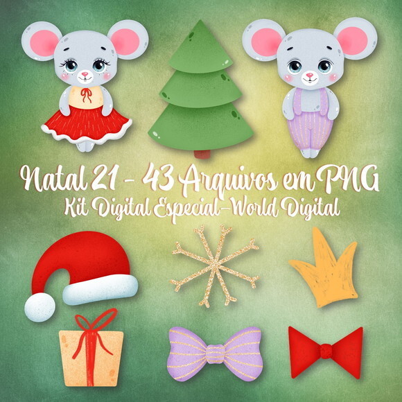 Kit Arquivo Digital em PNG Especial Natal 21