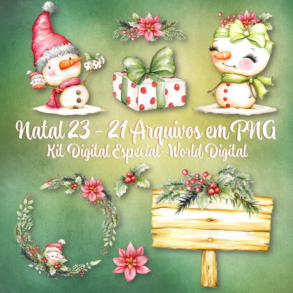 Kit Arquivo Digital em PNG Especial Natal 23