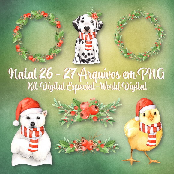 Kit Arquivo Digital em PNG Especial Natal 26