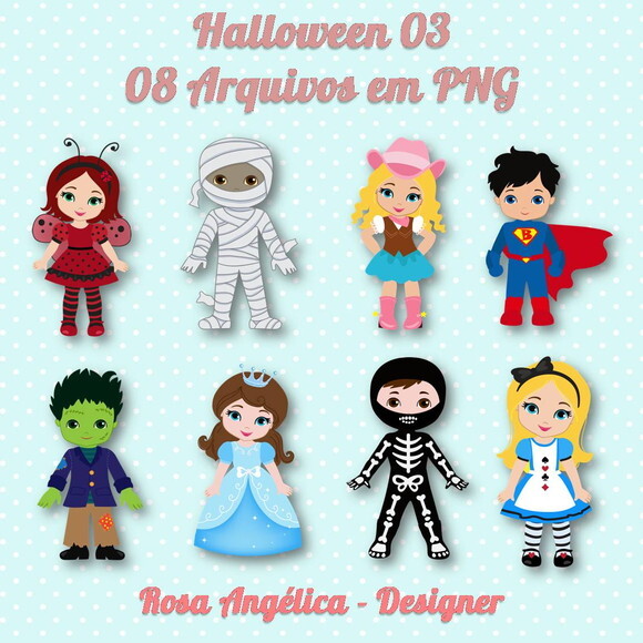Kit Arquivo Digital em PNG Halloween 3