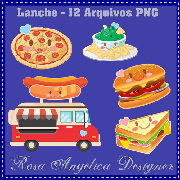 Kit Arquivo Digital em PNG Lanche
